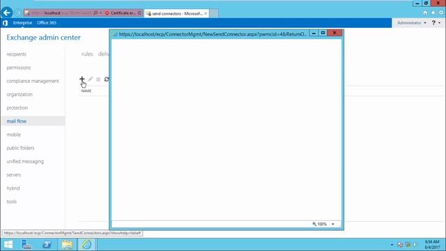 Exchange Server 2016- Send Connector смотреть онлайн