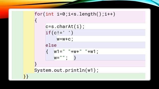 Program to display the sentence in reverse order of words смотреть онлайн