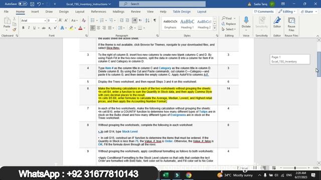 Excel_15G_Inventory | Excel 15G Inventory | Excel 15g Inventory | Myitlab Pearson смотреть онлайн