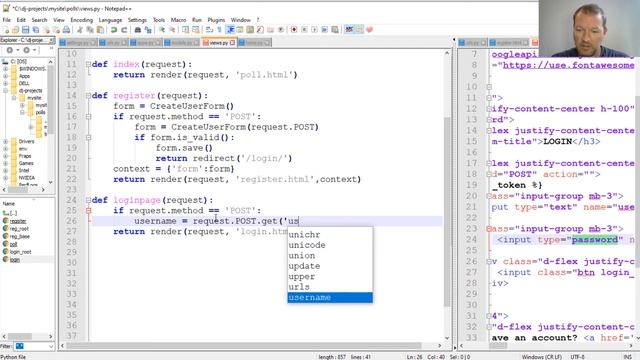Python Basics Tutorial Django Login Authentication смотреть онлайн