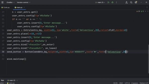 Create Your ChatBot using PYTHON Tkinter ?
