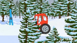 Красный трактор