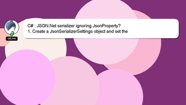 C# : JSON.Net serializer ignoring JsonProperty? смотреть онлайн