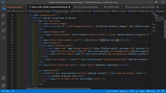 Laravel 8 E-Commerce - Admin Show Order Details смотреть онлайн