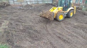 JCB экскаватор-погрузчик, планируем участок:)