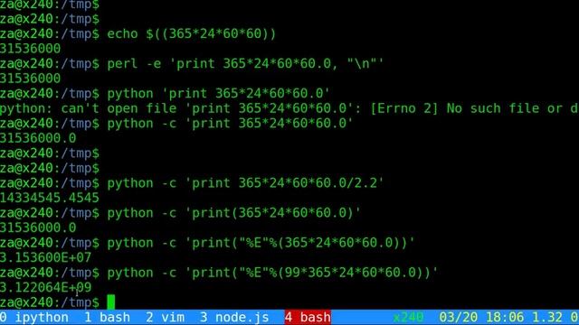 如何在终端中做数字计算 bash perl python ruby смотреть онлайн