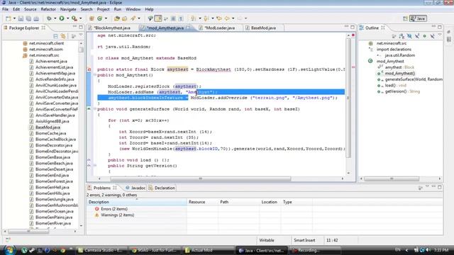How to make a Minecraft Ore Mod смотреть онлайн