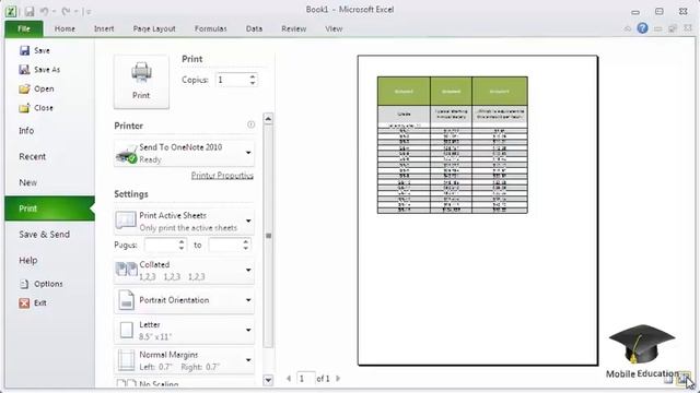 Microsoft Excel 2010: Title Printing смотреть онлайн