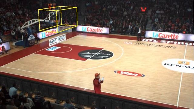 2D ball detection (Corr, cam1 basket area, after RANSAC filtering: trajectory) смотреть онлайн