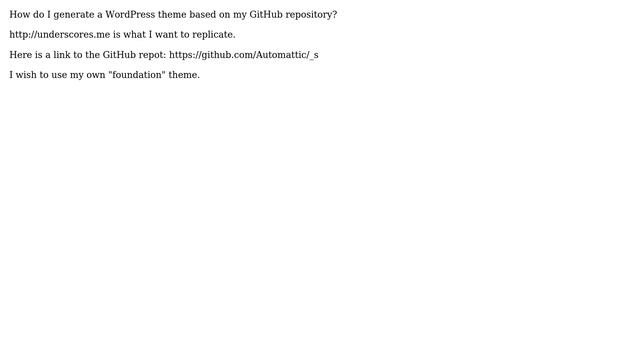 Wordpress: Generate WordPress Theme from GitHub Repository смотреть онлайн