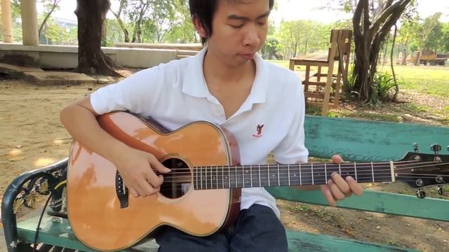 Leaving on a jet plane (Fingerstyle Guitar cover by ปิ๊ก) смотреть онлайн