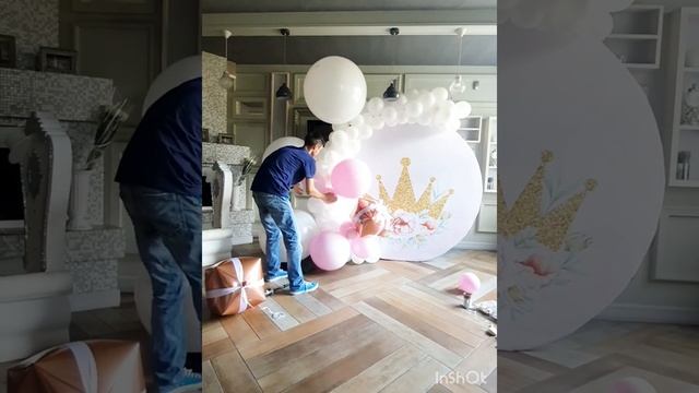 Как сделать круглую фотозону. Фотозона на один годик. Круглая фотозона смотреть онлайн