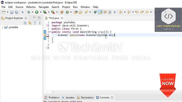 Java programming tutorial 5 Getting user input смотреть онлайн