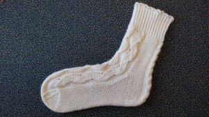 Ажурные носочки с рюшей / Часть 1 / Подробное описание / Резинка.