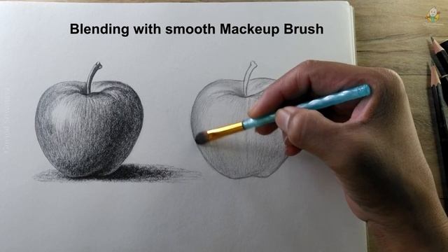 Pencil Shading Drawing Step By Step For Beginners | Apple Drawing with Shading | How To Shading смотреть онлайн