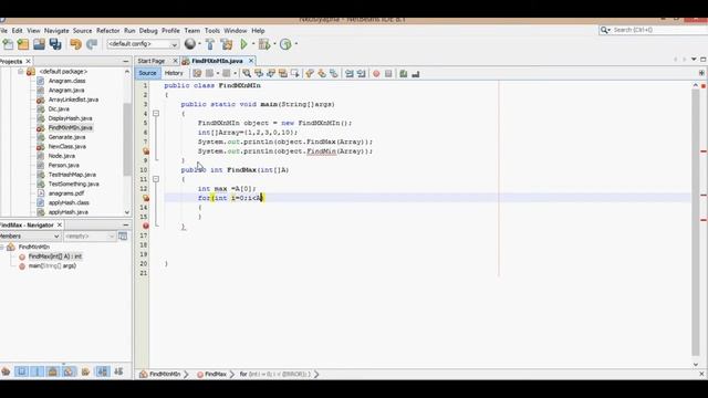 How to Find The Max and Min Value java code смотреть онлайн