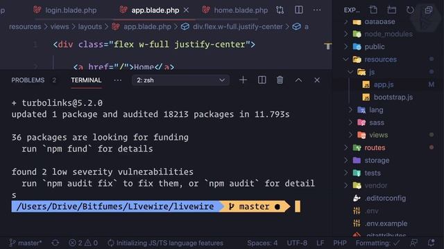 16 Laravel Livewire SPA using Turbolinks смотреть онлайн