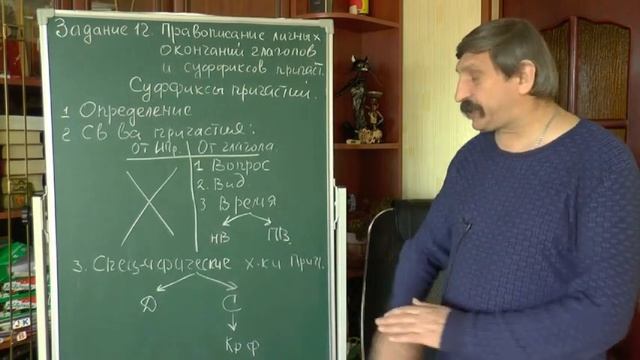 Русский язык. Задание № 12 ЕГЭ (отрывок из фильма). Суффиксы причастий. смотреть онлайн