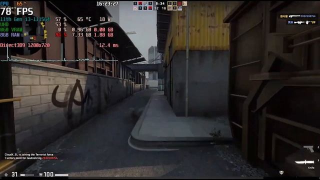 CS:GO : INTEL UHD GRAPHICS + I3 1115G4 | TEST FPS 2023 | Low end PC смотреть онлайн