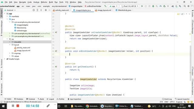 Recyclerview load online images Tutorial смотреть онлайн