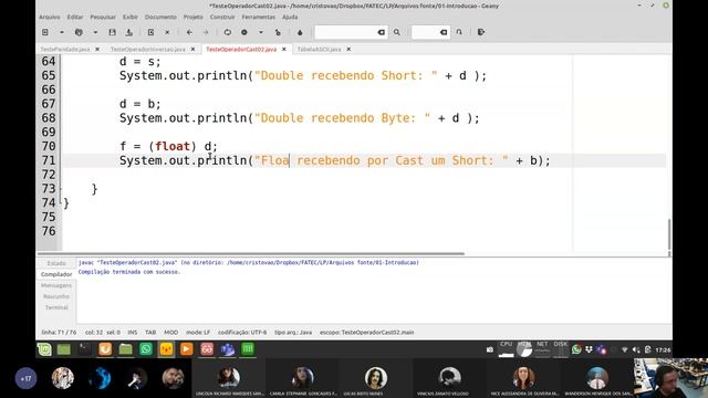 Aula LP 009 - Operador de Conversão - Cast - Parte 02 смотреть онлайн
