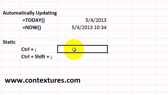 Enter Date and Time in Excel смотреть онлайн