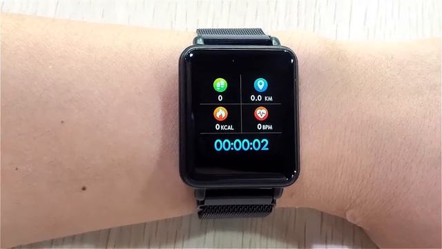 COLMI Land1 Full touch screen heart rate blood pressure IP68 waterproof smart watch смотреть онлайн