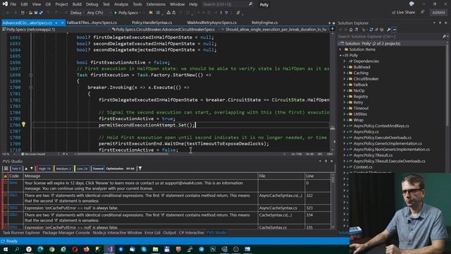 PVS-Studio и Visual Studio для поиска хитрых багов смотреть онлайн