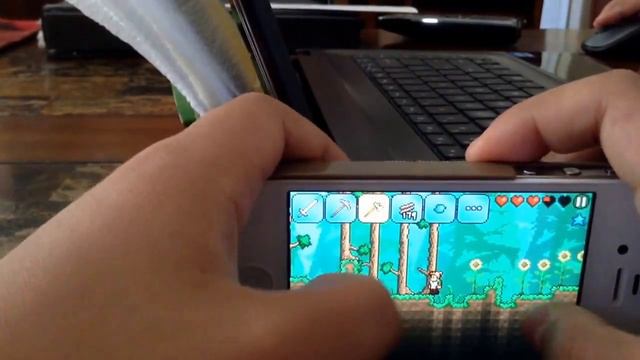 Terraria IPhone 4 Gameplay Part 1 смотреть онлайн