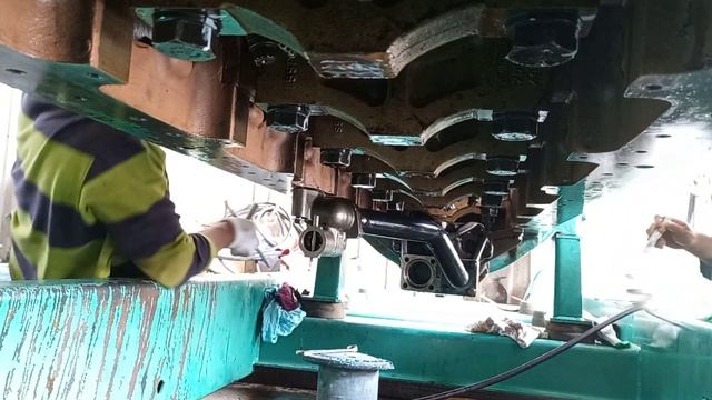 Oil pump set installation KTA50 CUMMINS ENGINE 16 CYLINDERS смотреть онлайн