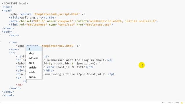 Create a homepage with html and php to display a list of blog posts смотреть онлайн