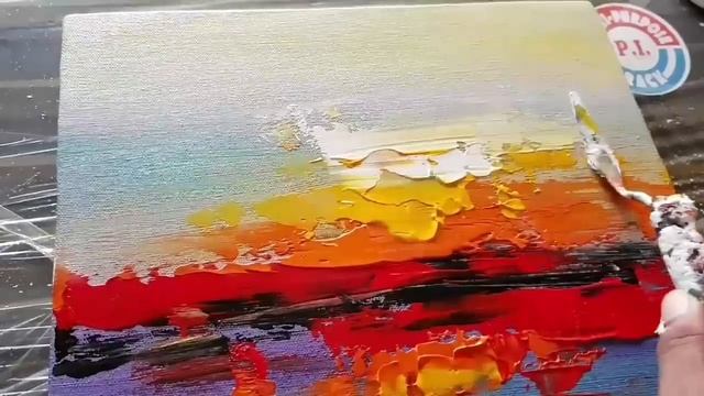 Abstract Painting / Abstract Landscape 12 / Easy In Acrylics / Demonstration