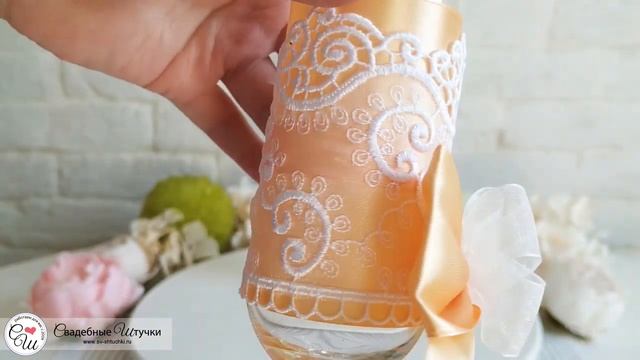Бокалы для молодоженов ручной работы "Золотое сердце" (2 шт) (золотой) смотреть онлайн