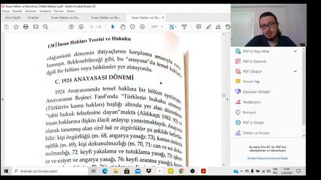 İnsan Hakları ve Demokrasi 5.Hafta Ders 2 смотреть онлайн