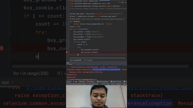 How to solve StaleElementReferenceException in Selenium Library #python #coding #programming #error смотреть онлайн