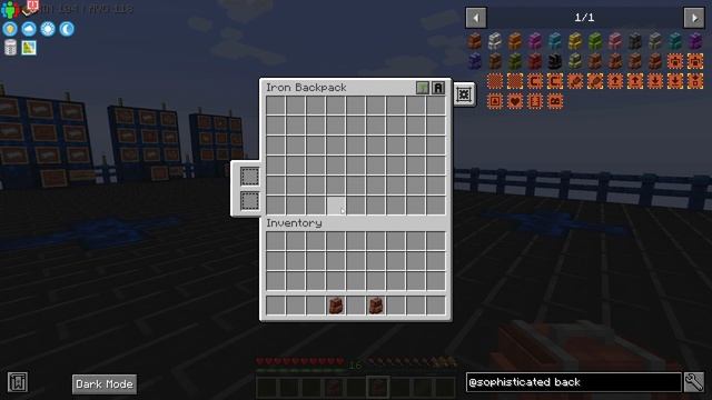 Minecraft - All The Mods 8 - How to Make and Use Sophisticated Backpacks and Upgrades
