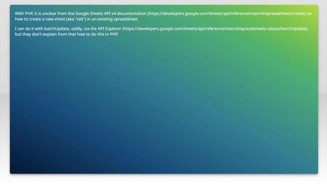 How To Use Google Sheets API v4 To Create New Sheet or Tab in Spreadsheet with PHP смотреть онлайн