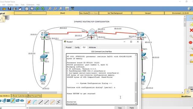 Dynamic routing Configuration in Packet Tracer смотреть онлайн