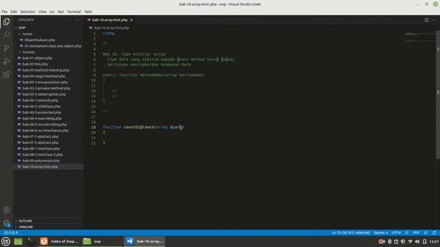 10.1. Konsep dan Teknik OOP PHP: Type Hinting: array смотреть онлайн