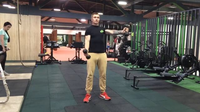 Сгибание плеча поочерёдное смотреть онлайн