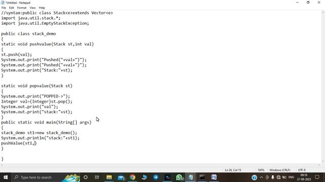 Java Program: collection API stack смотреть онлайн