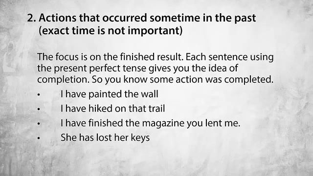 The Present Perfect Tense Uses смотреть онлайн