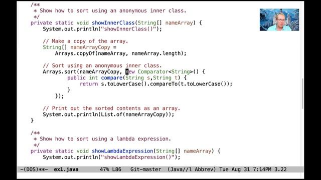 Comparing Java Anonymous Inner Classes, Lambda Expressions, and Method References смотреть онлайн