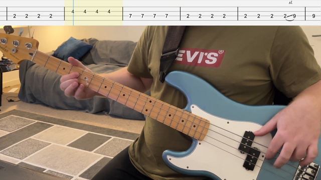 Keane - Somewhere Only We Know (Bass Cover with Tabs) смотреть онлайн