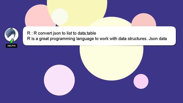 R : R convert json to list to data.table смотреть онлайн
