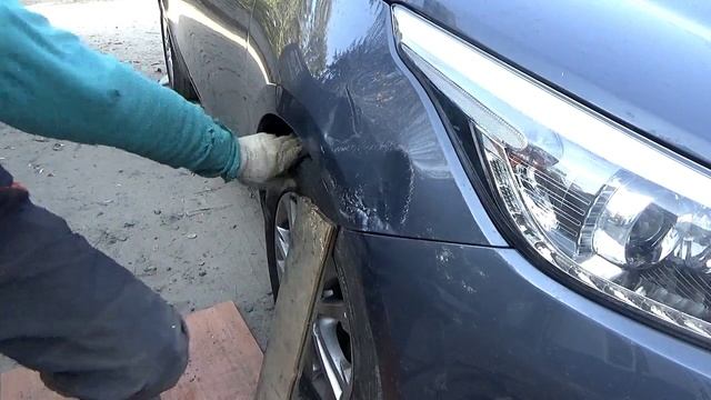 Киа сид. Рихтовка без споттера. Шляпа и буратино.