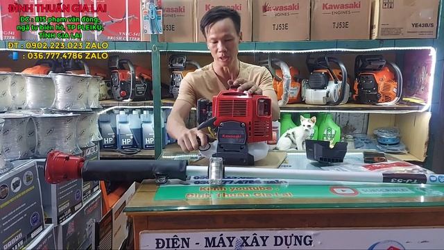 ?Máy cắt cỏ kawasaki Tj53e giá 6.200k về Bình phước смотреть онлайн