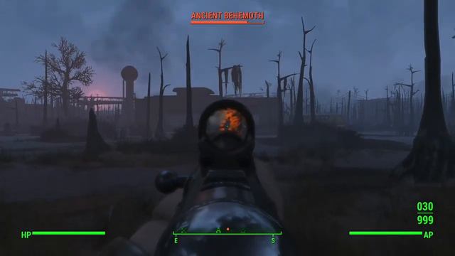 Fallout 4-Explosive Shotgun Can Shoot Far смотреть онлайн