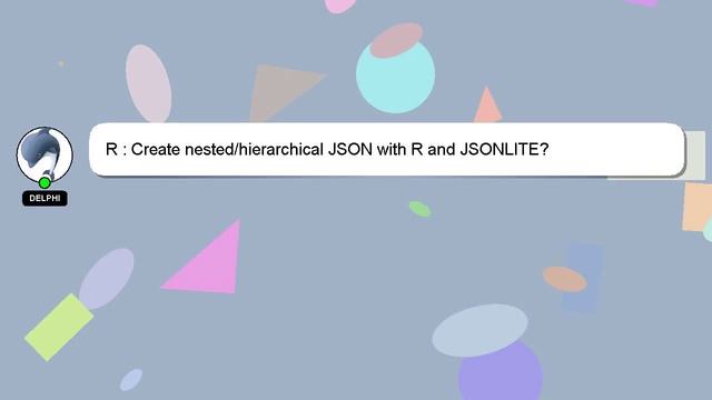 R : Create nested/hierarchical JSON with R and JSONLITE? смотреть онлайн