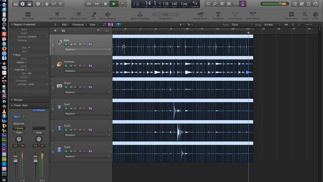 Logic Pro X - Video Tutorial 19 - Flex Time Part 2 - Rhythmic and Slicing смотреть онлайн